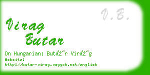 virag butar business card